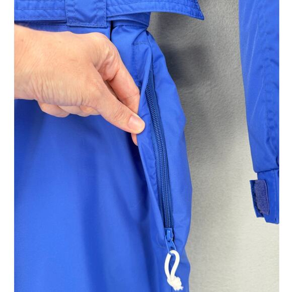 Columbia Women's Blue Retro 1/2 Zip Belted Ski Snowboard Snow Bib Snowsuit - Picture 5 of 12